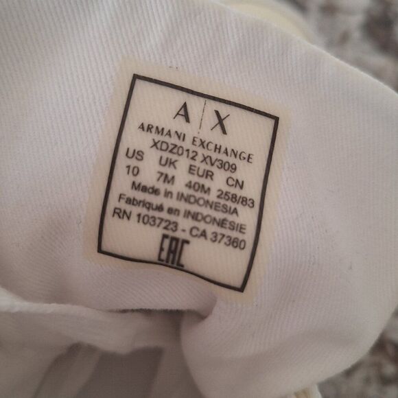 A/X Armani Exchange Icon logo high top sneakers size 10 - Picture 12 of 12